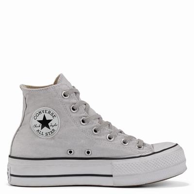 Converse Chuck Taylor All Star Lift Smoked Canvas - Miesten Platform Kengät - VaaleanHarmaat